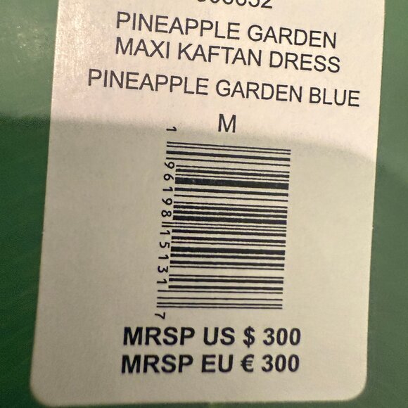 FARM RIO PINEAPPLE GARDEN MAXI KAFTAN DRESS NEW WITH TAGS (NWT) - Picture 15 of 15